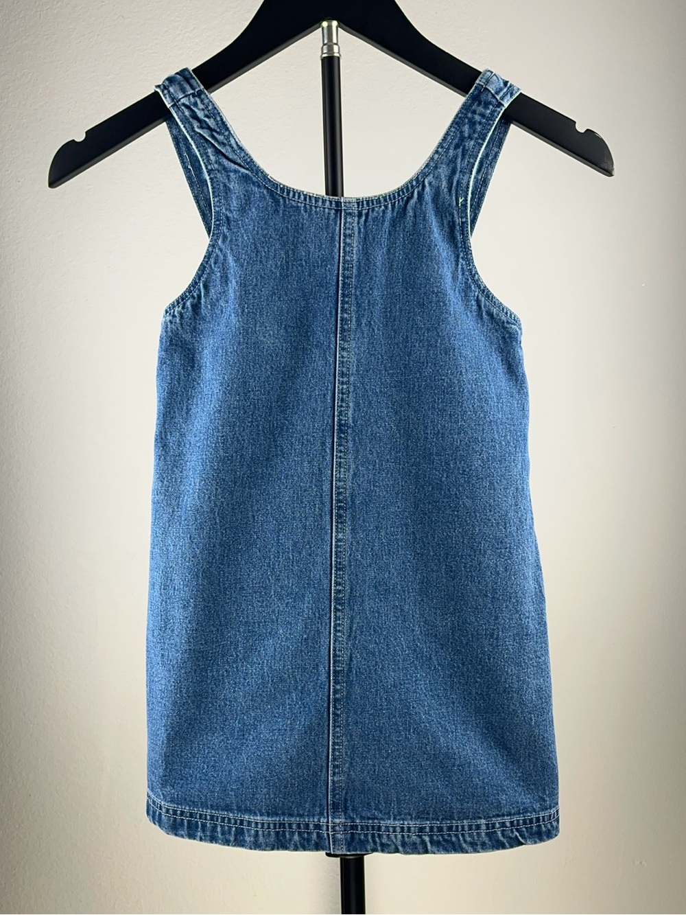 Gap Kids 90s Denim Pinafore Vintage Jumper Dress XS 3-4
